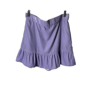 J.Crew Light Purple Lilac Velvet Stretchy Waistband Mini Skirt Women's Medium